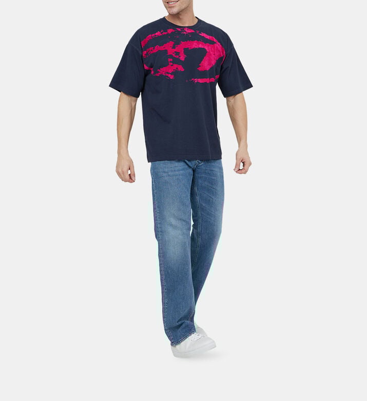 T-boxt-n14 Distressed Logo Shirt T-boxt-n14 Distressed Logo Shirt