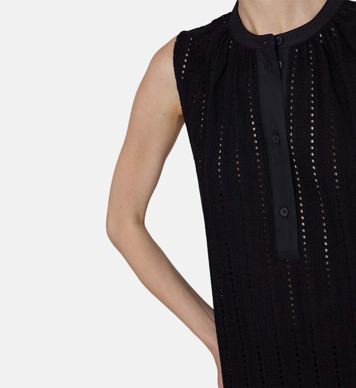 Samanarola Broderie Anglaise Loose-fit Top
