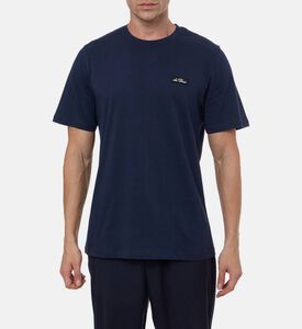 Les Deux Patch Short-sleeve T-shirt, Navy, Xl, Model View