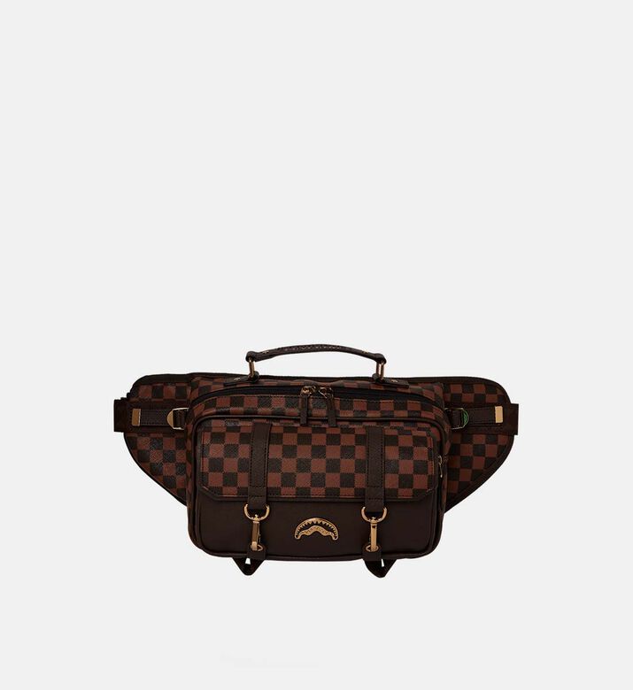 Pixel-embossed Crossbody Bag