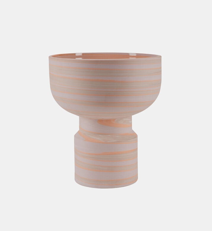Cozy Large Top Handmade Ceramic Vase, Orange, Packshot View