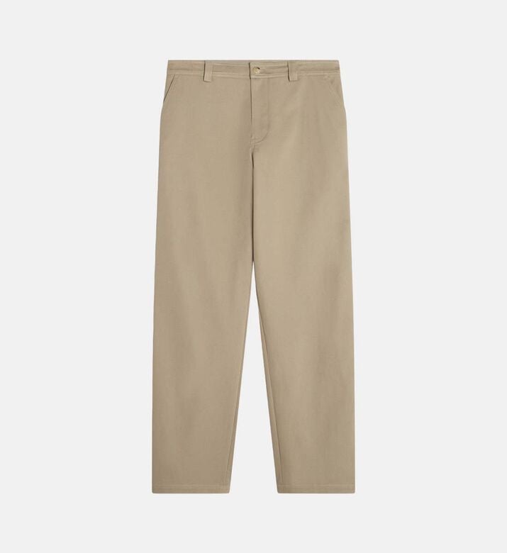 Classic Button Closure Regular-fit Pants