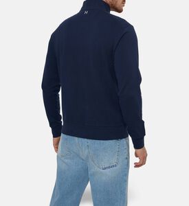 Hackett London Heritage Zip Fastening High Neck Sweater, Model View