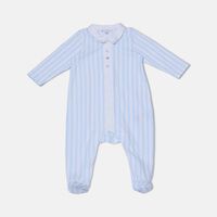 Stripped Peter Pan Collar Dungaree