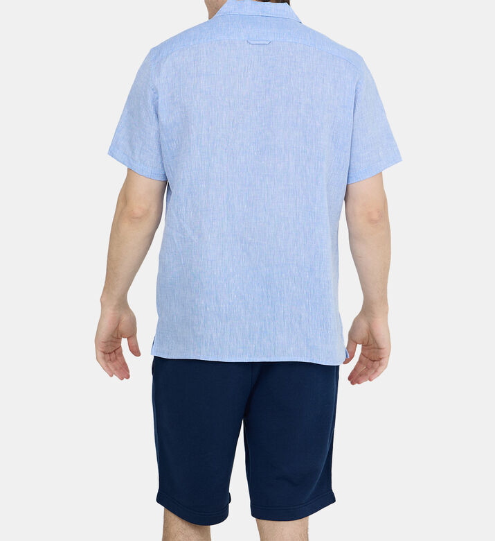 Monaco Linen Short-sleeve Shirt