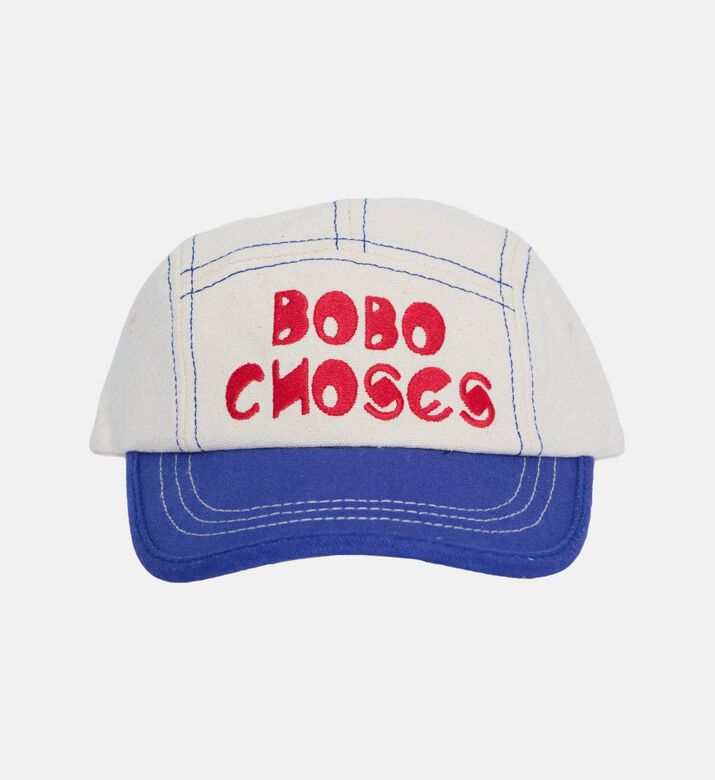Bobo Choses Embroidered Logo Contrasting Brim Cap, Packshot View
