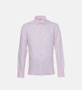 قميص بأكمام طويلة مزخرف بأزرار