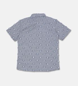 Jules & Juliette Paris Cotton Striped Short-sleeve Shirt, Packshot View