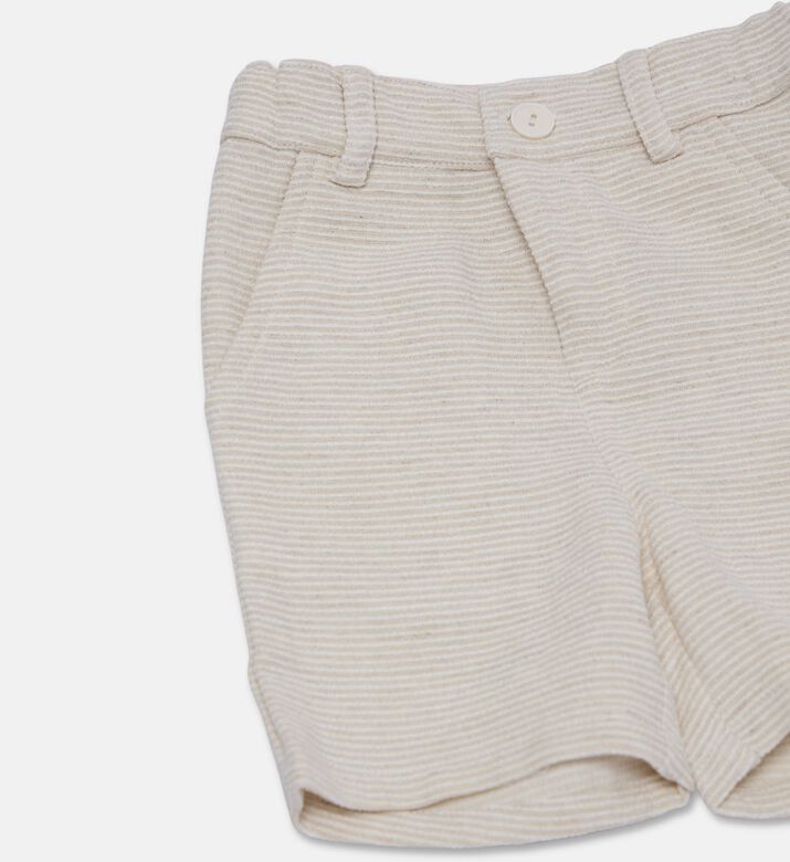 Jules & Juliette Paris Cotton Striped Pattern Shorts, Packshot View