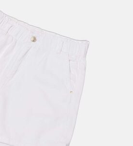 شورت غير رسمي بحزام خصر مطاطي