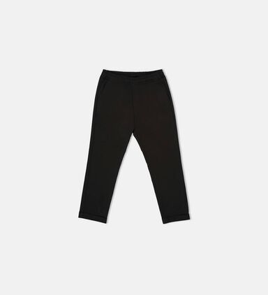 Elasticated Waistband Cotton-blend Pants