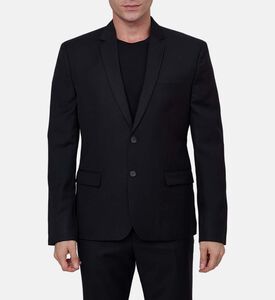 Wool Tailored-fit Single-breasted Suit Jacket