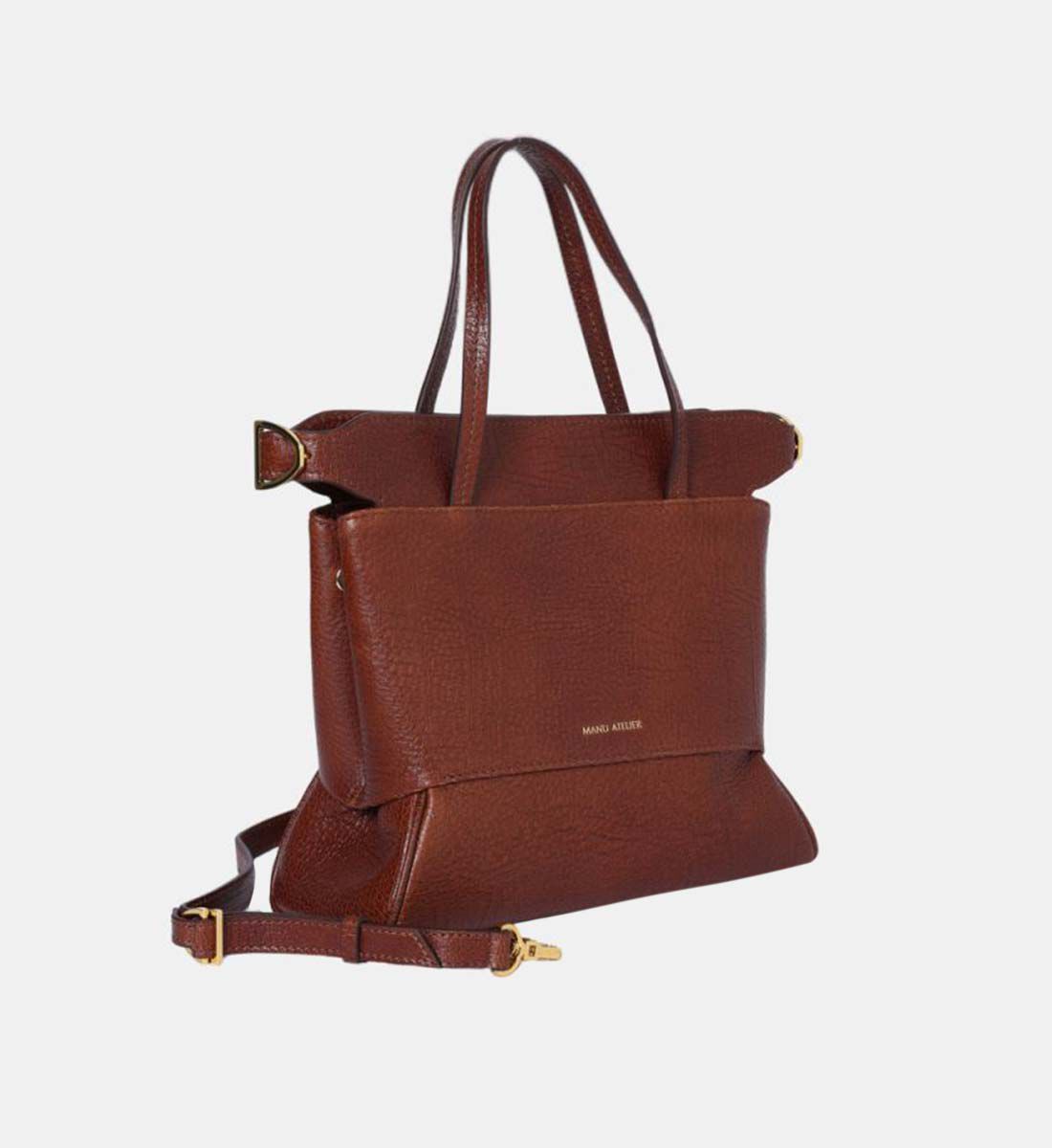 Adnan Grained Leather Tote Bag