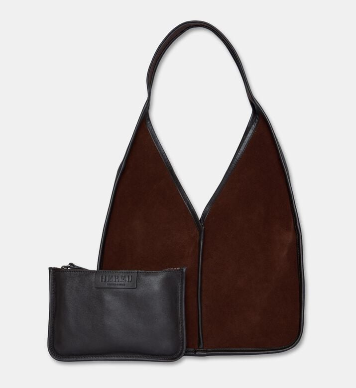 Hereu Calella Suede Hobo Shoulder Bag, Packshot View