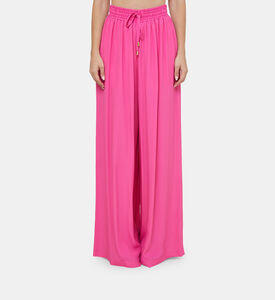 Prune Goldschmidt Aronia Silk Acetate Pants, Model View