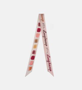 عصابة رأس حريرية بطبعة على كاملها