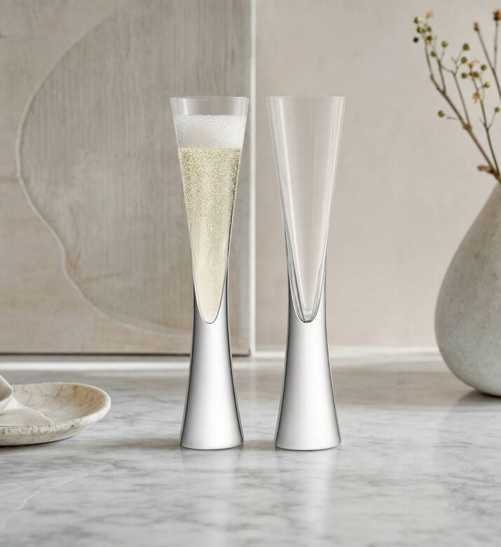 Lsa Moya Glass Champagne Serving Set, Model View