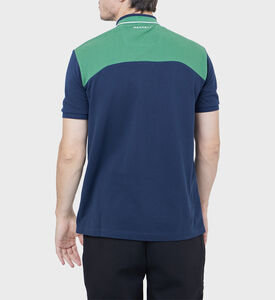 Cotton Colour Block Design Polo Shirt