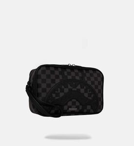 حقيبة صغيرة بنقشة مربعات بأسنان شرسة