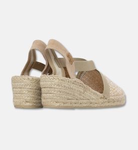 Toni Pons Terra-ra Textile Raffia Mid-wedge Closed-toe Espadrille, Beige, Eu-41, Packshot View