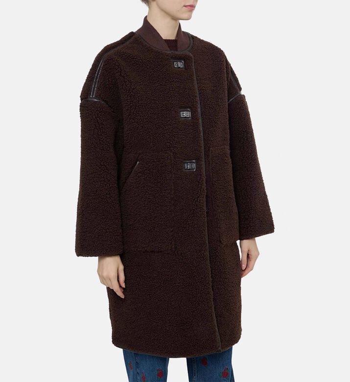 Ba and Sh Slip Pockets Regular-fit Coat, Model View