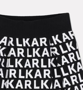 Karl Lagerfeld Logo Intarsia Knit Pleated Skirt, Packshot View
