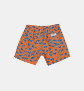 شورت سباحة بطبعة فيلان صغيرة للأولاد الصغار