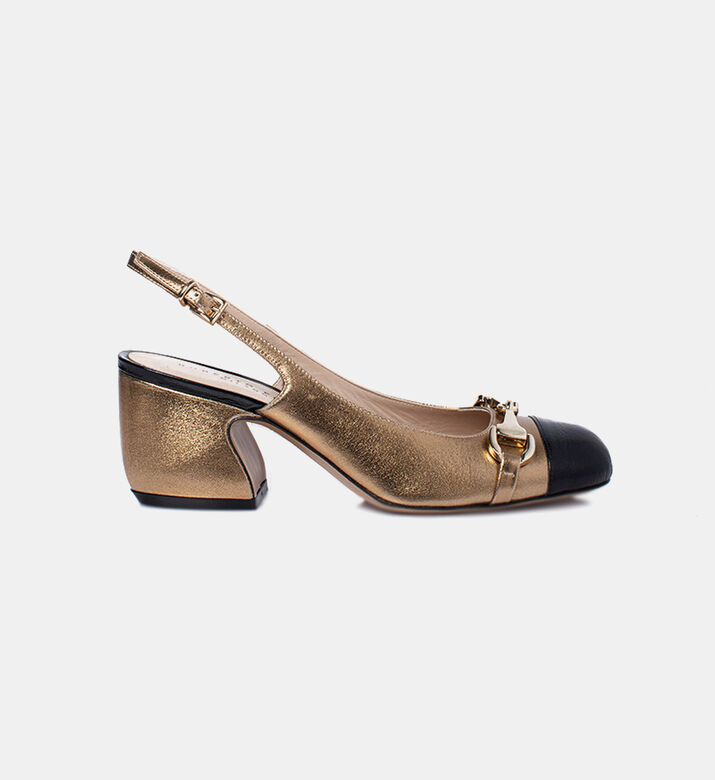 Pia Buckle Slingback Sandals