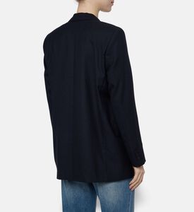 Ba and Sh Straight-fit Tailored Blazer, Model View