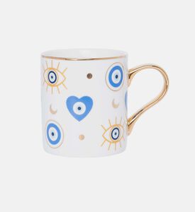 Evil Eye Heart Printed Mug