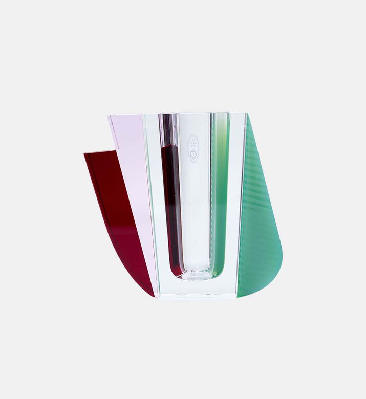 Reflections Raleigh Mint Crystal Vase, Multicolor, Packshot View