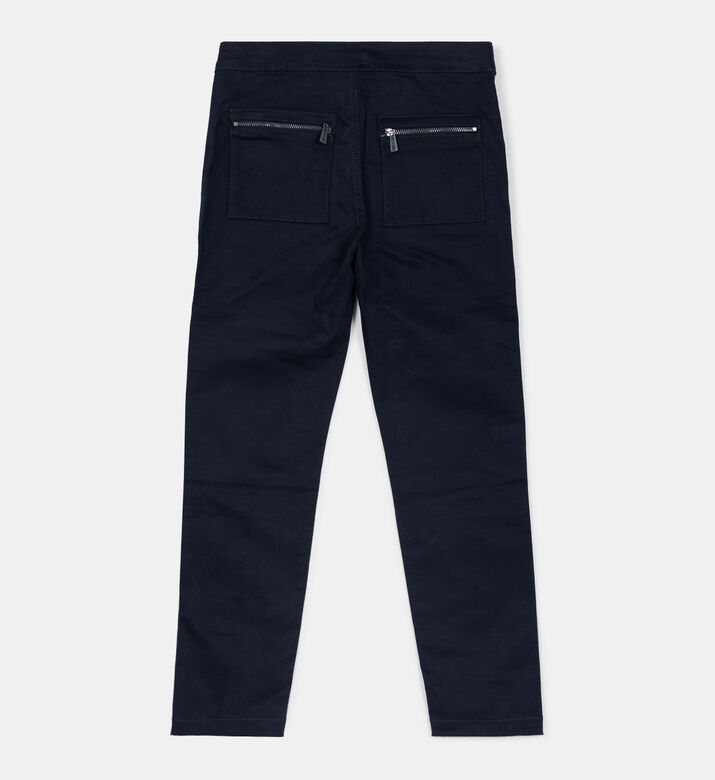 Stretch-cotton Logo Trousers