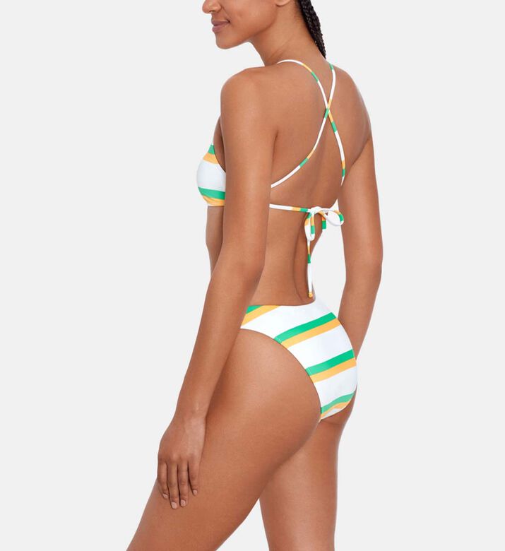 Tennis-inspired Halter-neck Bikini Top
