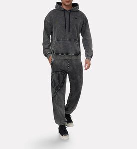 Diesel Tonal Distressed Logo Acid-wash Pants, Model View