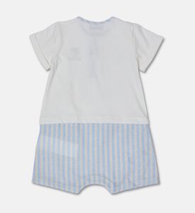 Moschino BKT Striped Teddy-embroidery Romper, Packshot View