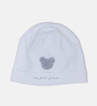 Casual Bear Embroidery Baby Hat