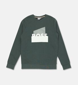 Boss Graphic Effect Fleece Sweatshirt, Packshot View