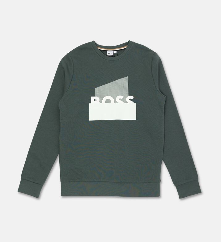 Boss Graphic Effect Fleece Sweatshirt, Packshot View