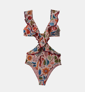 Bright Farm Cut-out One-piece Swimsuit