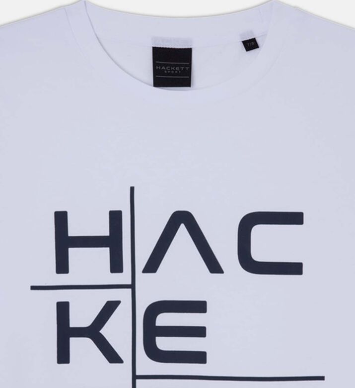 Hackett London Cationic Graphic-print T-shirt, White, 5y, Packshot View