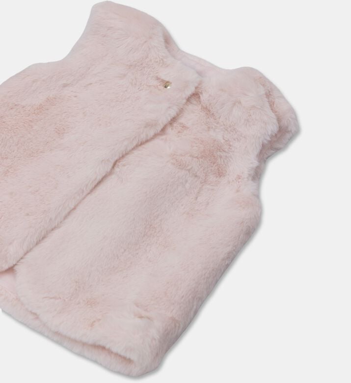 Tartine et Chocolat Faux Fur Sleeveless Vest, Packshot View