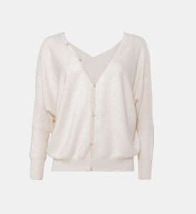 Open-back V-neck Cardigan Open-back V-neck Cardigan