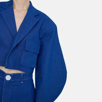 Denim Boxy-fit Cropped Jacket