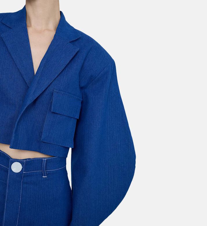 Denim Boxy-fit Cropped Jacket