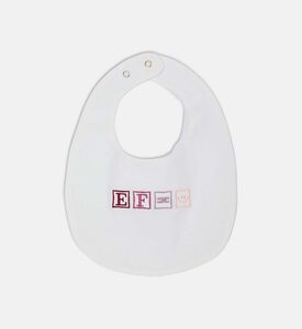 مريلة بإغلاق كبس مطرز بشعار