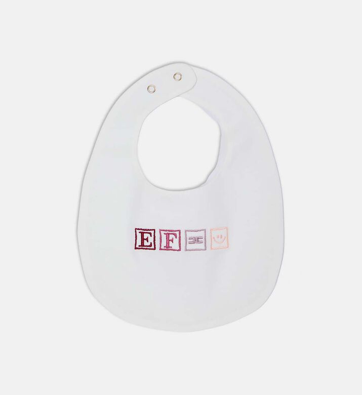 Logo-embroidery Snap Closure Bib