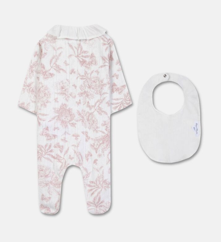 Tartine et Chocolat Set Pj Bib, Pink, 9m, Packshot View