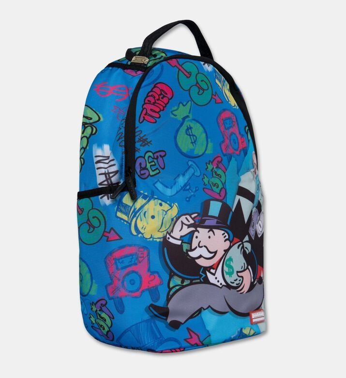 Sprayground Monopoly Blue Tear Backpack, Packshot View