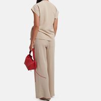 Linen V-neck Wrap Blouse