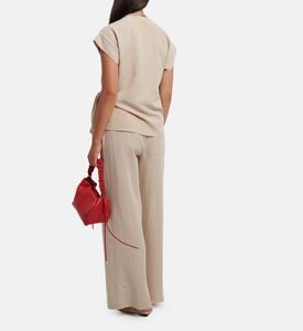 Linen V-neck Wrap Blouse Linen V-neck Wrap Blouse